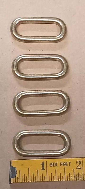 Sling Repair Replacement Parts Kit 4 Brass Plated Slides For 1907 Leather Slings