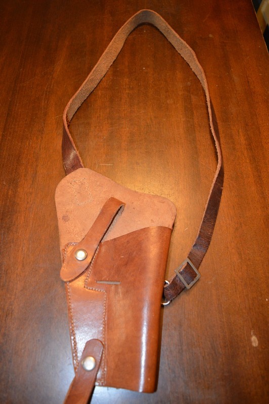 1911 Revolver Pilots Shoulder Holster Premium Drum Dyed Leather