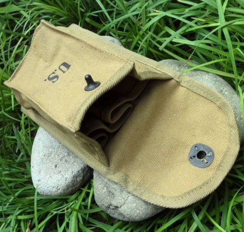 WWII US ARMY .30 CARBINE AMMUNITION POUCH AMMO BAG Waist Bag gallery