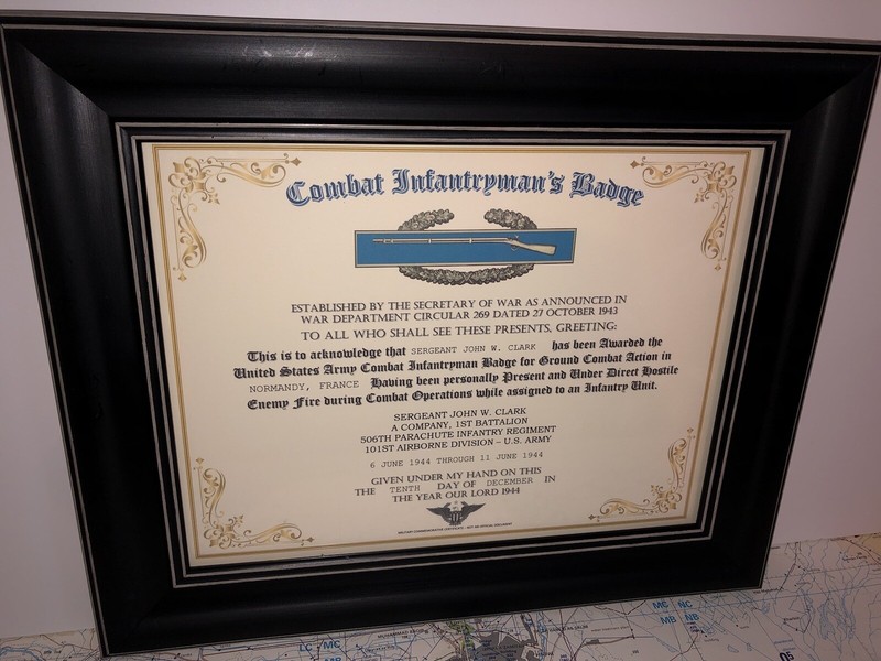 ARMY / COMBAT INFANTRYMAN BADGE CERTIFICATE (COMMEMORATIVE ISSUE)