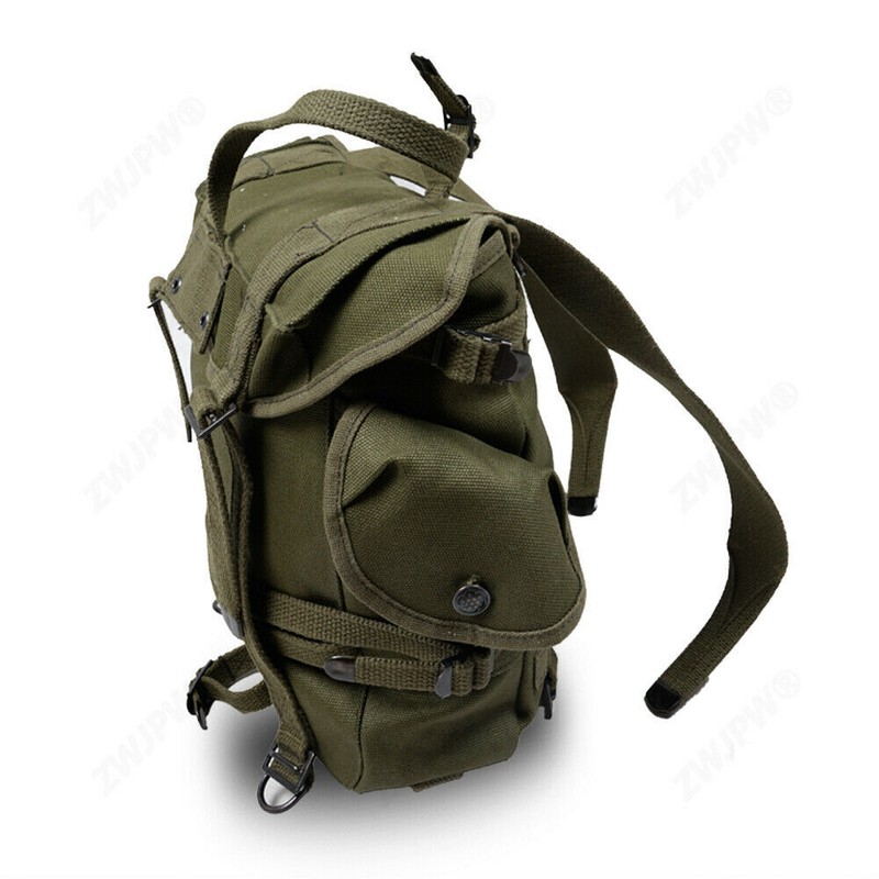 WWII Korean War US Army M1945 Pack Army Backpack Field Haversack Suspenders gallery