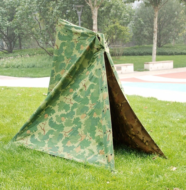 VIETNAM WAR MARINES MITCHELL CAMOUFLAGE HALF SHELTER ZELTBAHN Cotton TENT