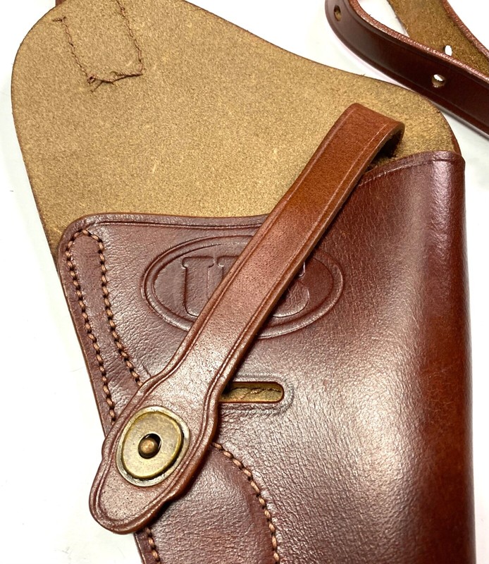 WWII US .38 PISTOL M3 SHOULDER HOLSTER- RUSSET BROWN gallery