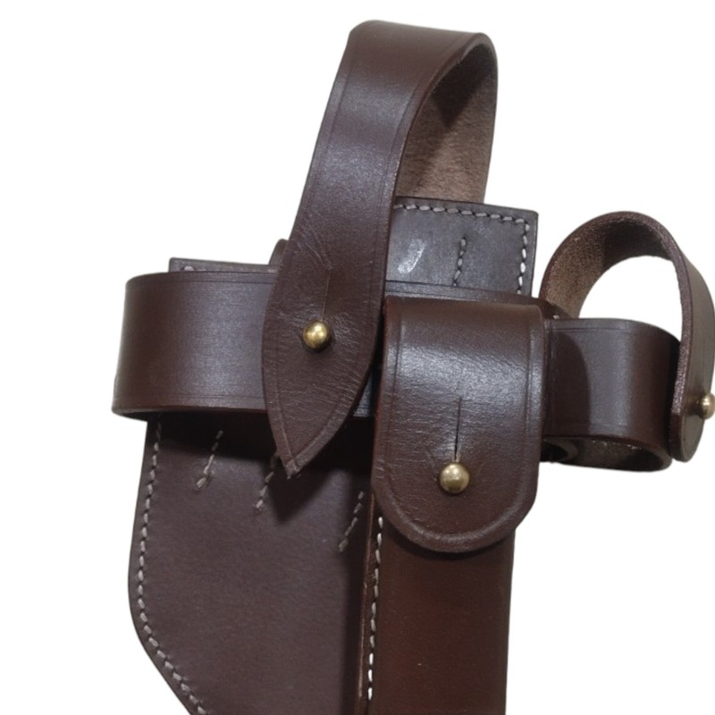German WWI Mauser C-96 Broomhandle Holster Rig-Dark Tan gallery
