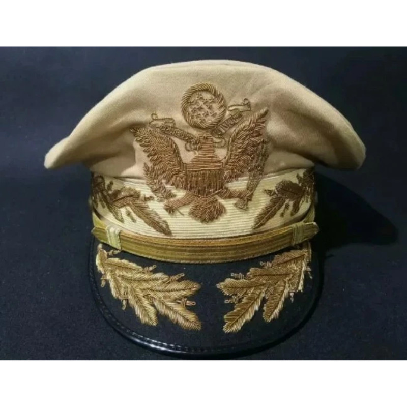 USA ARMY GENERAL DOUGLAS MACARTHUR AUTHENTIC UNIFORM NEW KHAKI HAT gallery