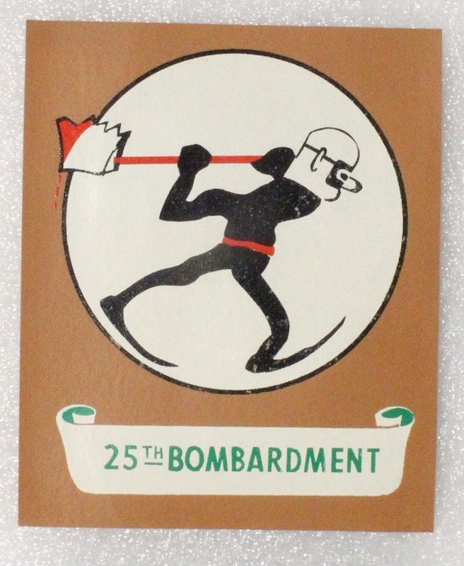Army Air Force Leatherette Collector’s Patch – 25th Bombardment Squadron