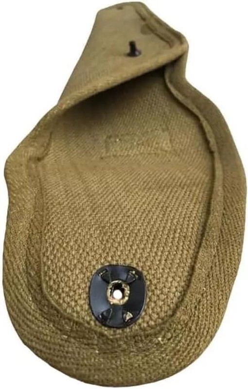 (Pack of 2) Khaki Canvas Webbing Belt Combo with Colt Holster and Pouch-Khaki gallery