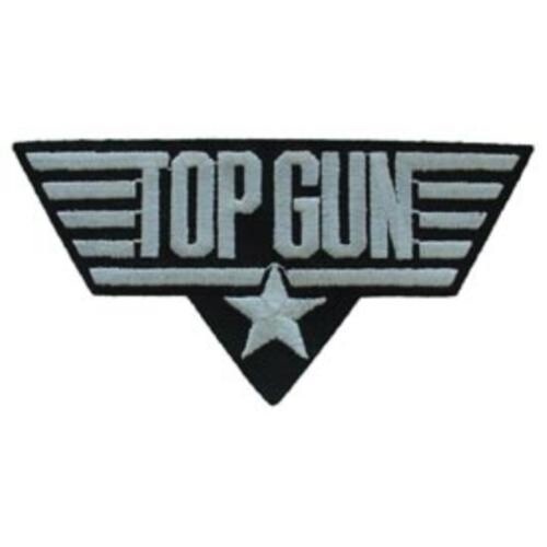 2 pc Grouping - Silver and Gold Top Gun Embroidered Shoulder Patches SMU-0187 gallery