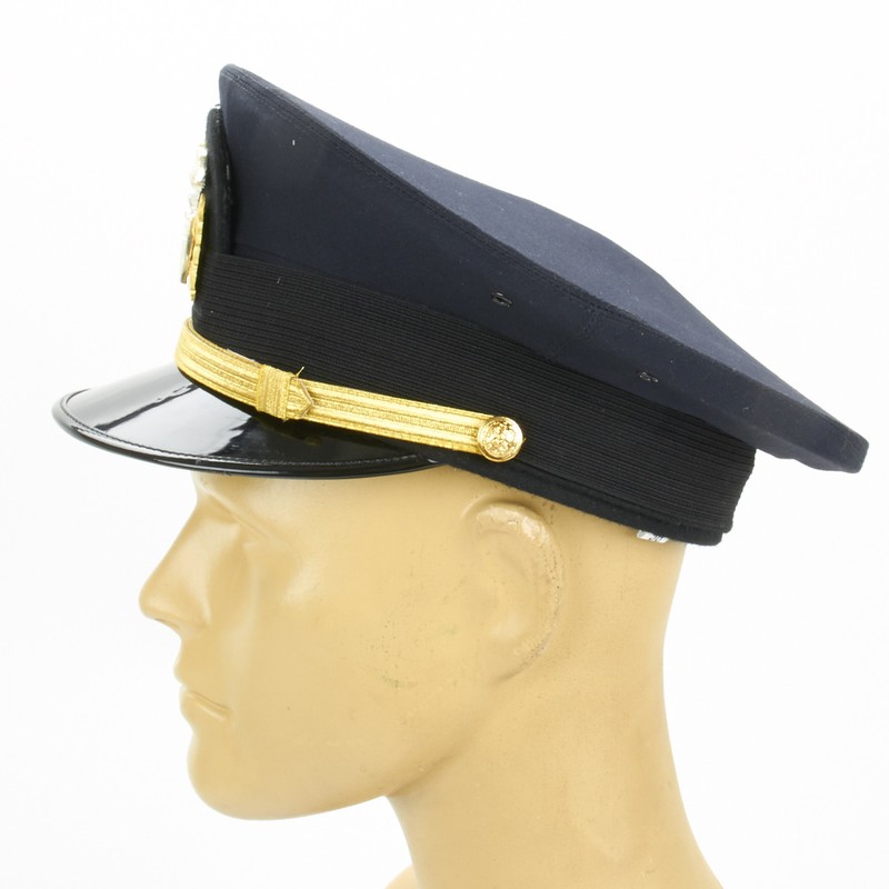 U.S. WWII Naval Officer Blue Peaked Visor Cap- Size US 7 (56cm) gallery