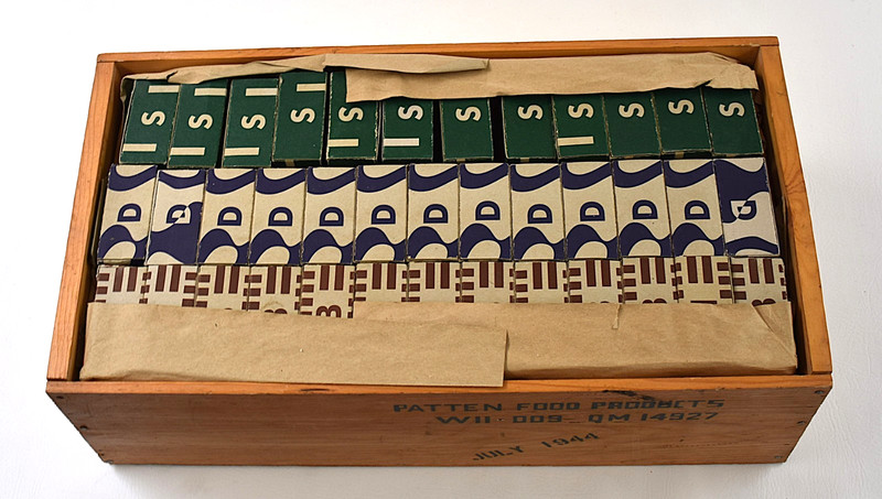 Repro WW2 US Army Field 38pc Pack Empty K Ration Morale Units PATTEN Reenact War gallery