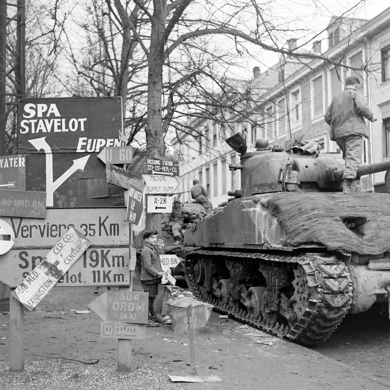 WW2 WWII Photo World War Two / US Army Malmedy Belgium Battle of the Bulge 1944