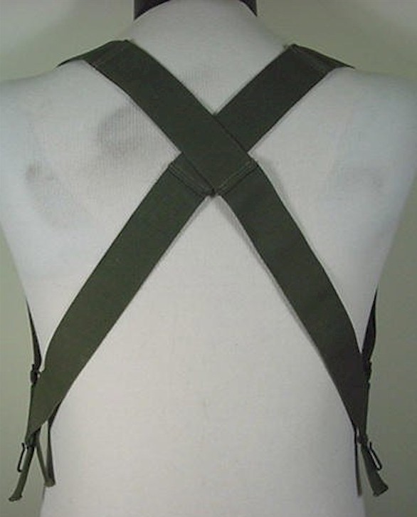 AMERICAN M-1950 OD ELASTIC SUSPENDERS – 2 PAIRS (A-278)