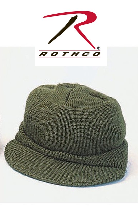WW2 Reproduction Radar Wool Jeep Cap (OD Green)