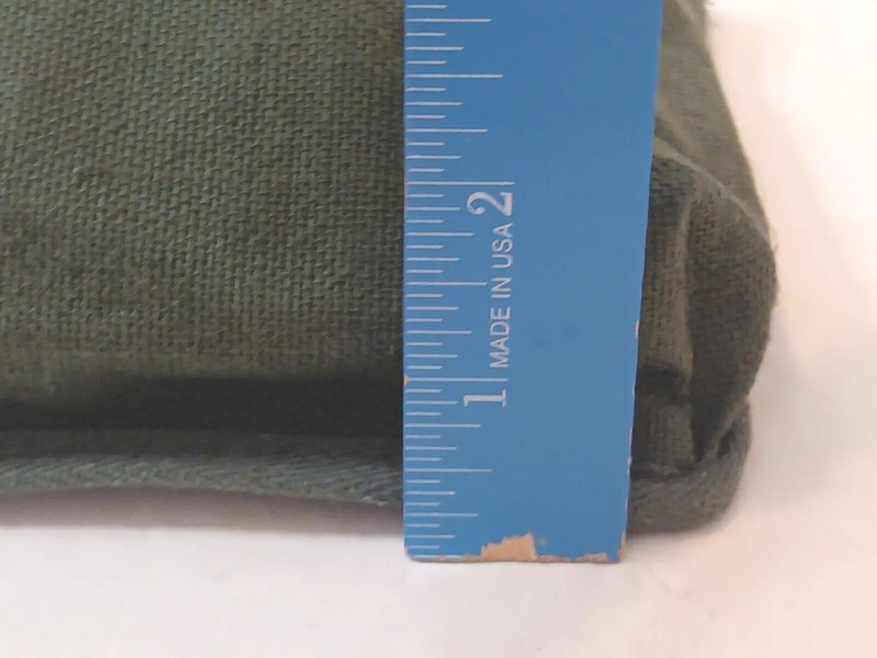 Vintage WW2 Style US Jungle First Aid Pouch Green Canvas with Pistol Belt Attach gallery
