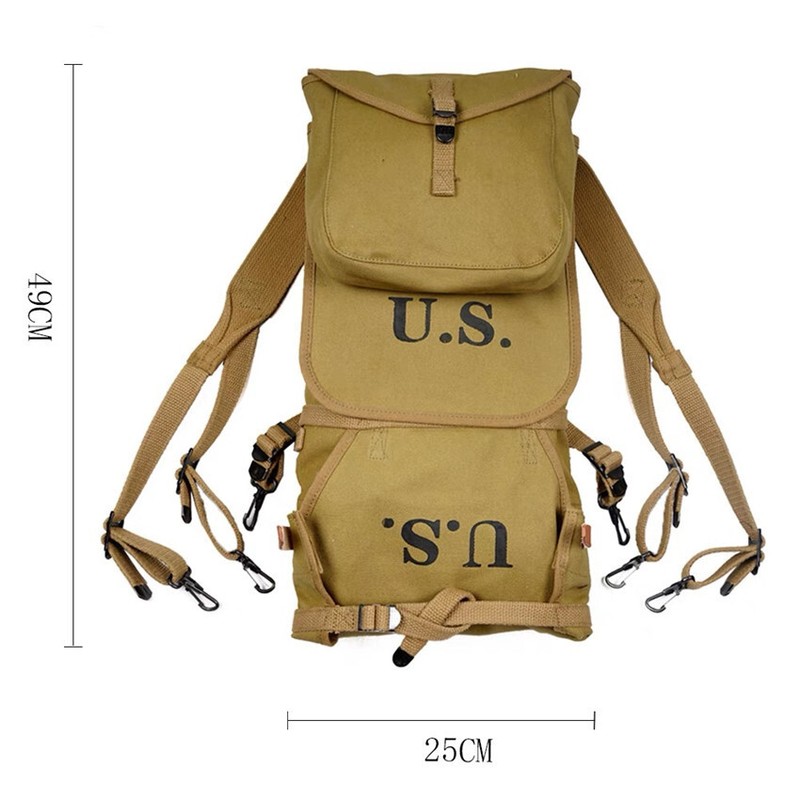 Repro WW2 US Army M1928 Knapsack Outdoor Backpack Camping Bag High Quality gallery
