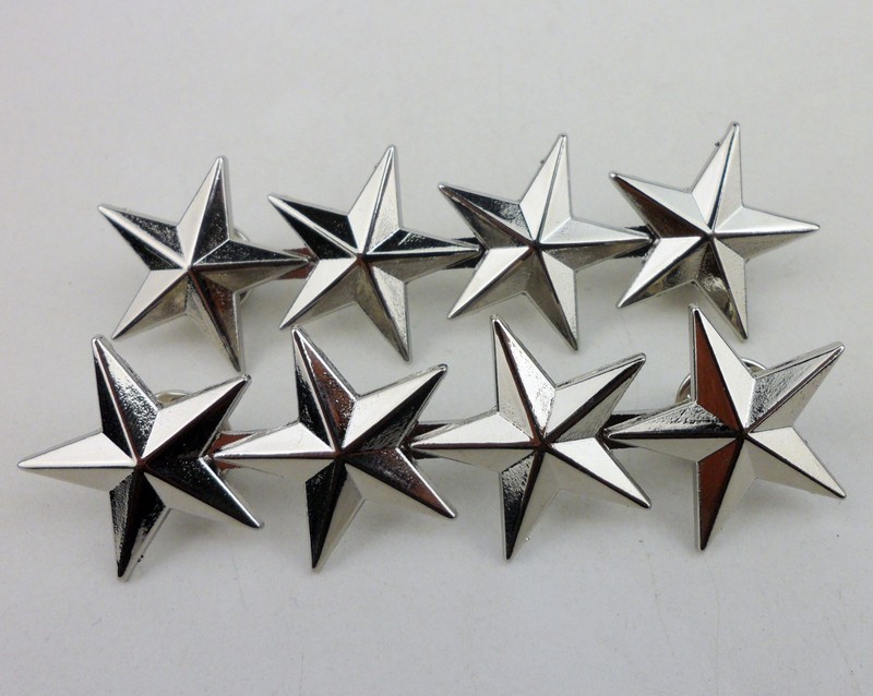 GOLD AND SILVER US GENERAL'S RANK INSIGNIA US ARMY OFFICERS FOUR-STAR RANK BADGE gallery