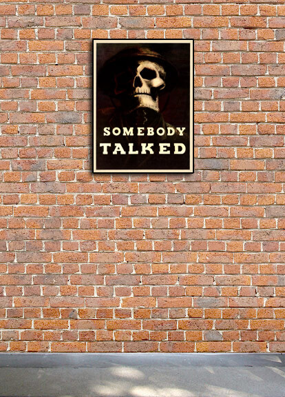 1940s “Somebody Talked” WWII Historic Propaganda War Poster - 18x24 gallery