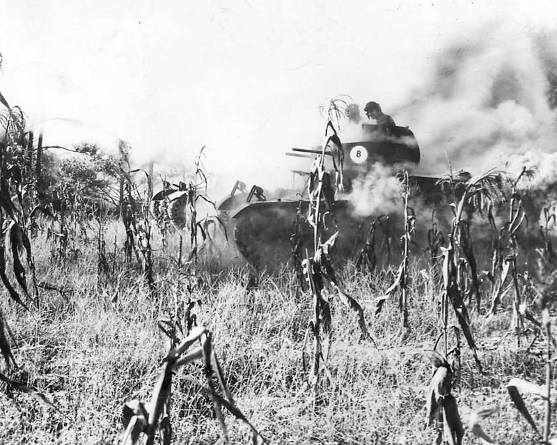 M2A2 Tanks of the 192nd Tank Battalion World War II WWII WW2 8×10 Photo 838c