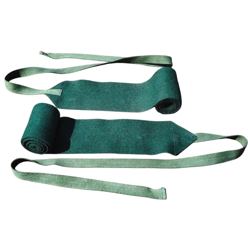 WW1 M1910 US Army Puttees Leggings Wraps Dark Green Wool | Reproduction WWI Gear gallery