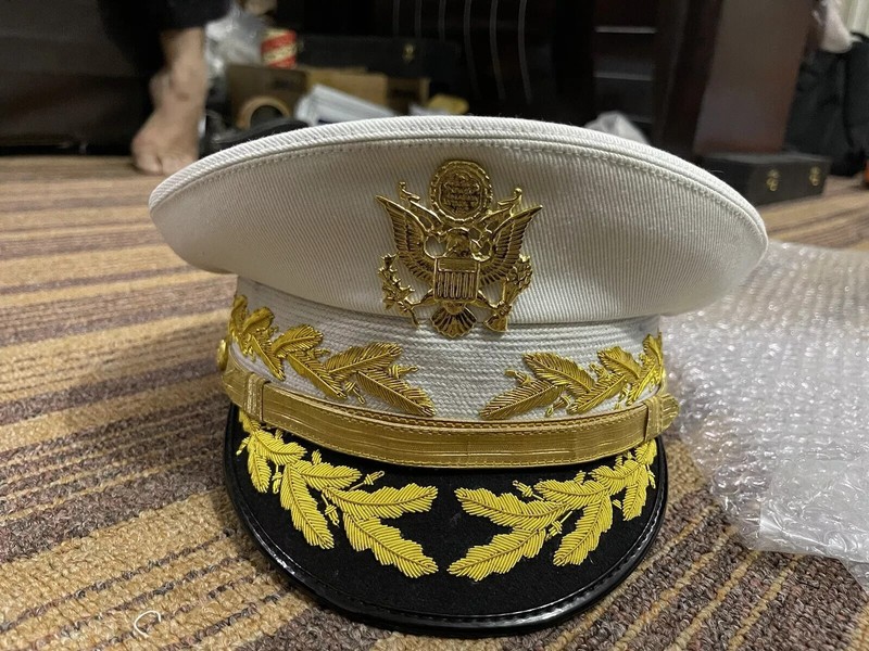 U.S. Army General Hat White Top All Sizes