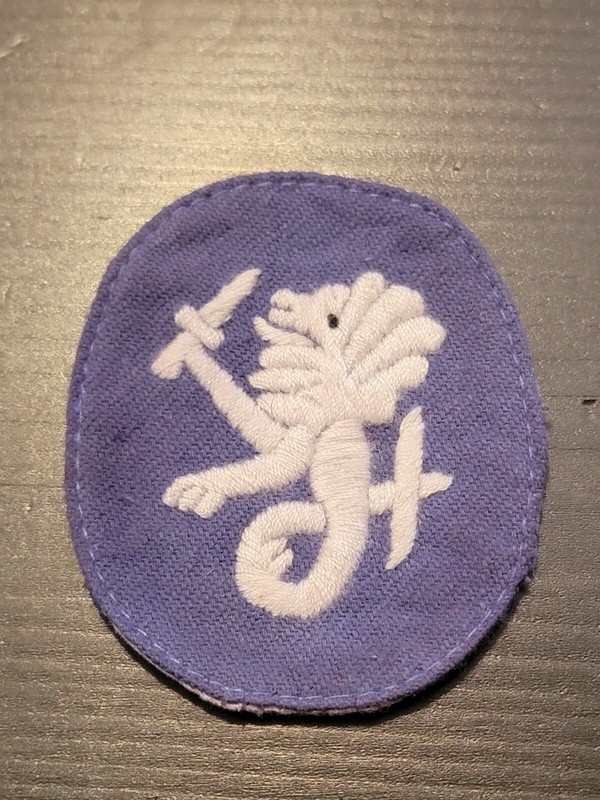Reproduction WW2 US Army Philippine Department patch hand embroidered 228