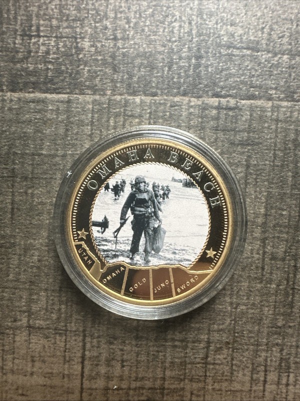 World War 2 Omaha Beach Coin