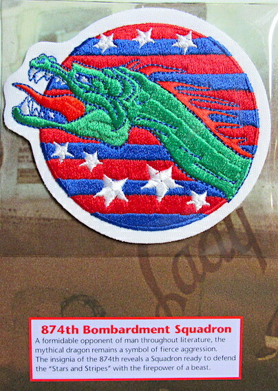 874th BOMBARDMENT SQUADRON ~ Willabee & Ward WWII AIR WAR PATCH ~ Lady Mary Anna gallery
