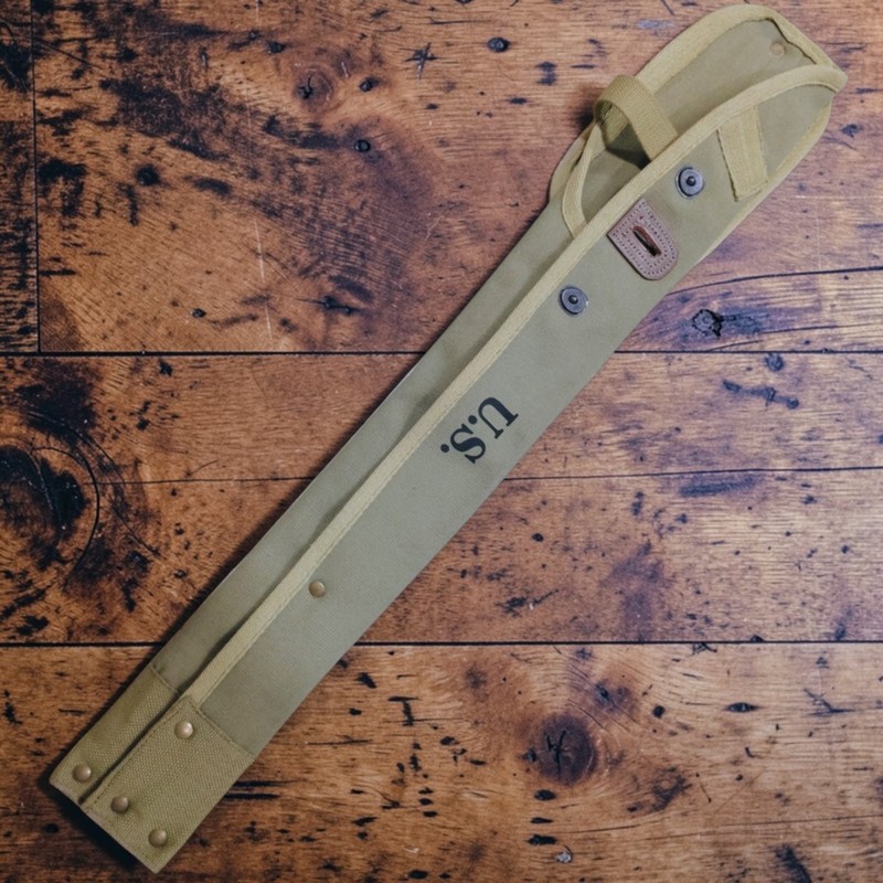 WWII M1 Carbine Scabbard OD Green Canvas Rifle Holster U.S. Army Repro