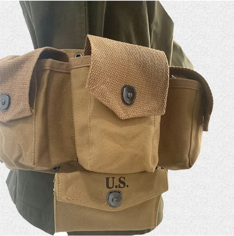WW2 US Six-link Equipment Combination Package Kettle First Aid Kit Combination gallery