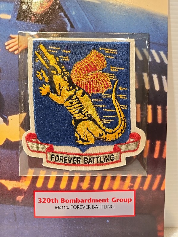 WWII Emblems Of Air War Patch 320th Bombardment Group "Forever Battling" gallery