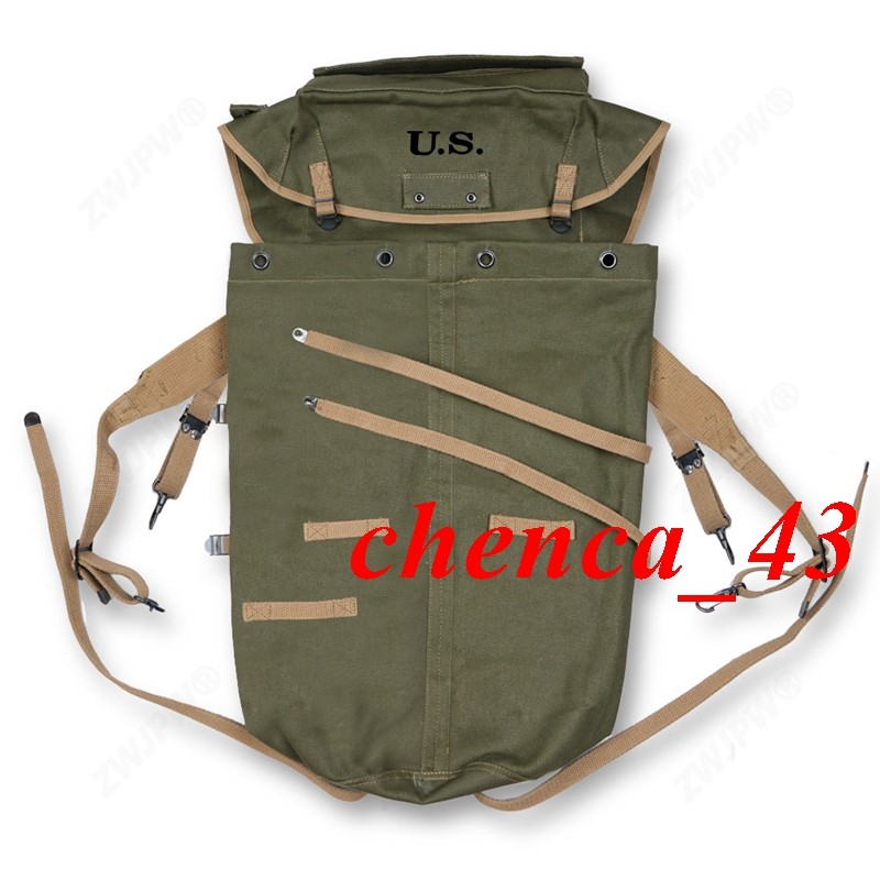 M1943 Outdoor Reproduction Backpack WWII US Army Canvas 10th Mountain Field Pack