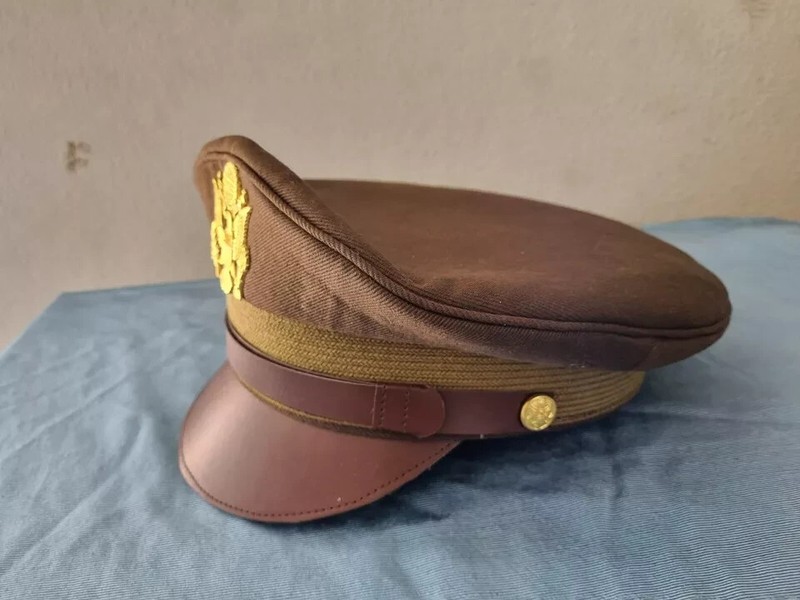 WW2 USAAF US ARMY OFFICERS UNIFORM VISOR HAT CRUSHER STYLE CAP all size gallery