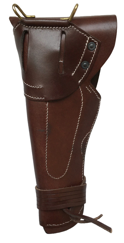 WWII .45 Colt M1911 Leather Hip Holster-DARK BROWN