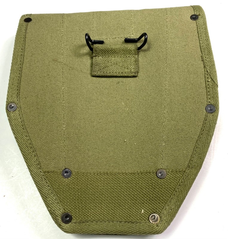 WWII US M43 M1943 ENTRENCHING SHOVEL TOOL CARRIER COVER-OD#3 gallery