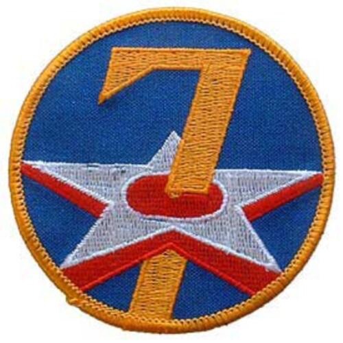 7th Air Force Embroidered Shoulder Patch, WWII Aviation, USAAF PAT-0106