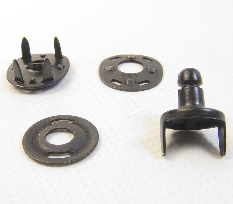 Lift The Dot Stud & Socket w/ Backing Plate, Black Oxide, 1Pc, Ships from USA!