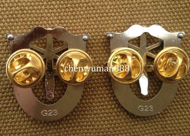 2PCS MILITARIA - SPECIAL FORCES CREST - US ARMY SFG AIRBORNE - SF PIN BADGE gallery