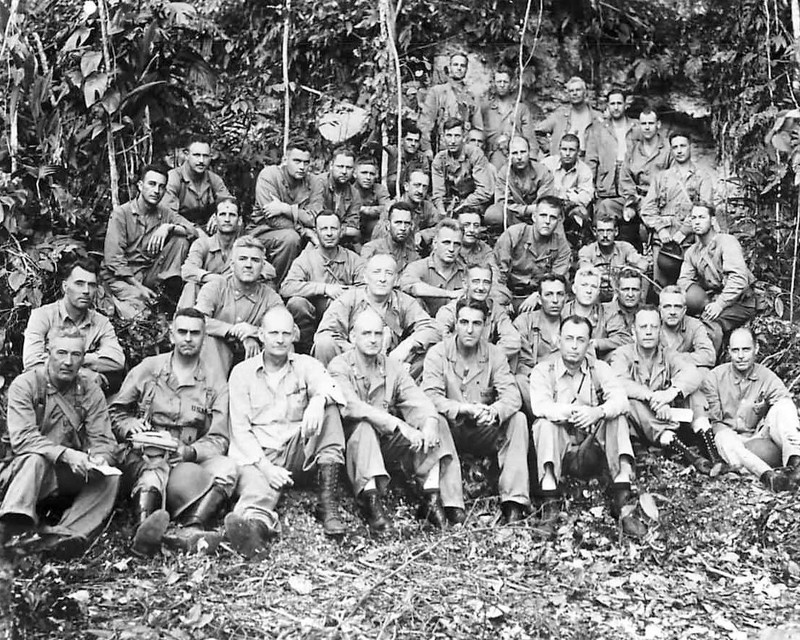 First Division General Vandegrift and Staff World War WWII WW2 8×10 Photo 706c