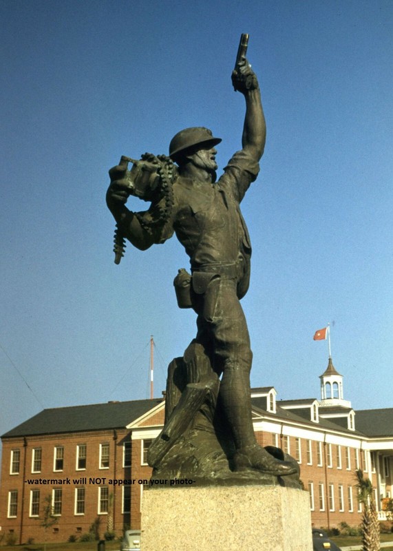 Marine Corps IRON MIKE PHOTO Parris Island Statue Recruit Station USMC 5x7 gallery