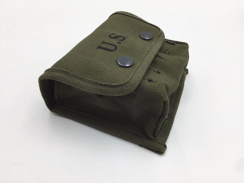 WW2 US MILITARY ARMY M2 M1945 GUNGLE FIELD FIRST AID KIT POUCH BAG WITH US gallery