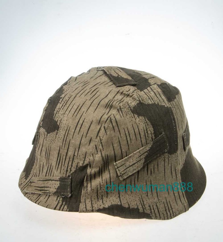 WW2 WWII GERMAN M35 ARMY CAMOUFLAGE HELMET COVER A CAMO WHITE COVER WAR MILITARY gallery