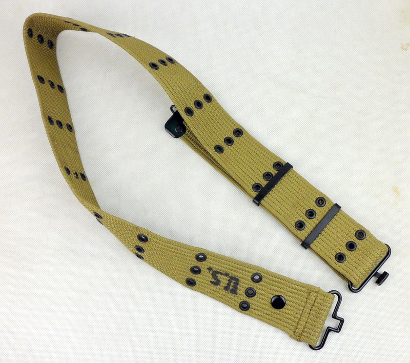 MILITARY WWII US ARMY BELT WITH CARRY STRAP US SOLDIER GEAR gallery