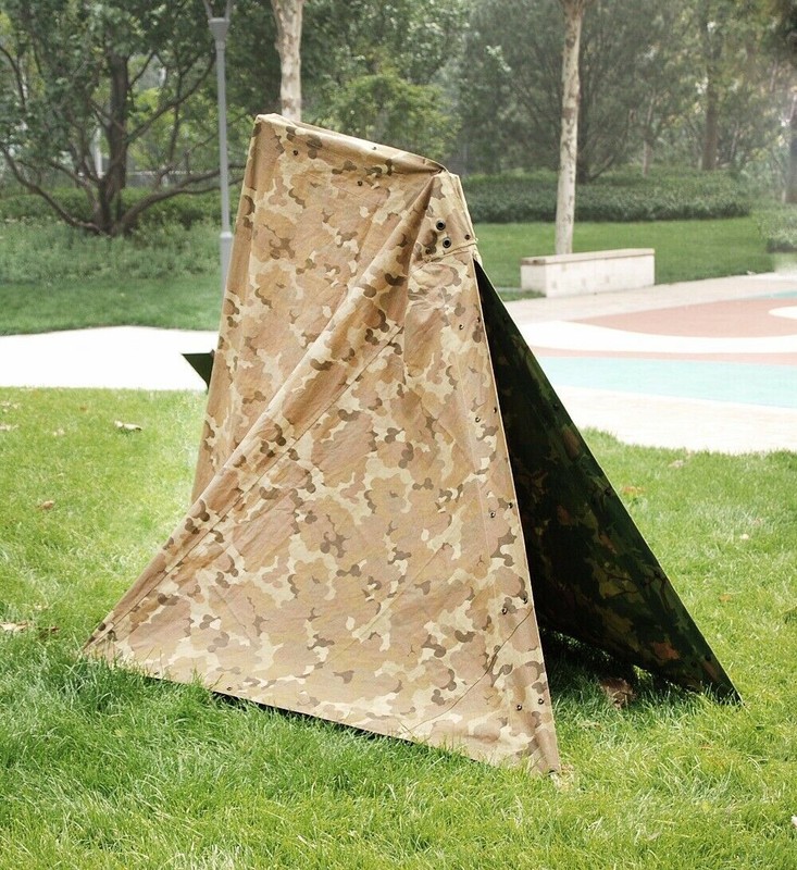 VIETNAM WAR MARINES MITCHELL CAMO CAMOUFLAGE HALF SHELTER Field ZELTBAHN TENT gallery