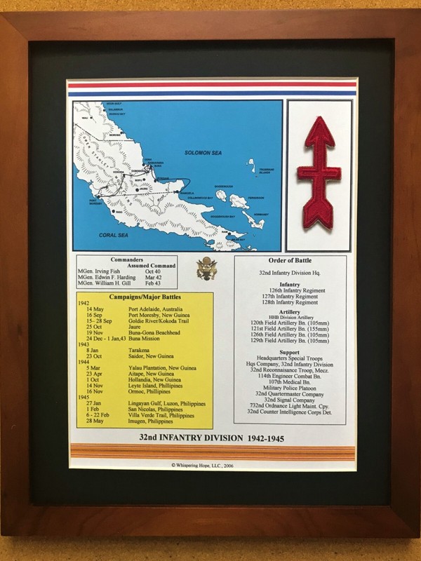 32nd Infantry Division Insignia and History in World War II