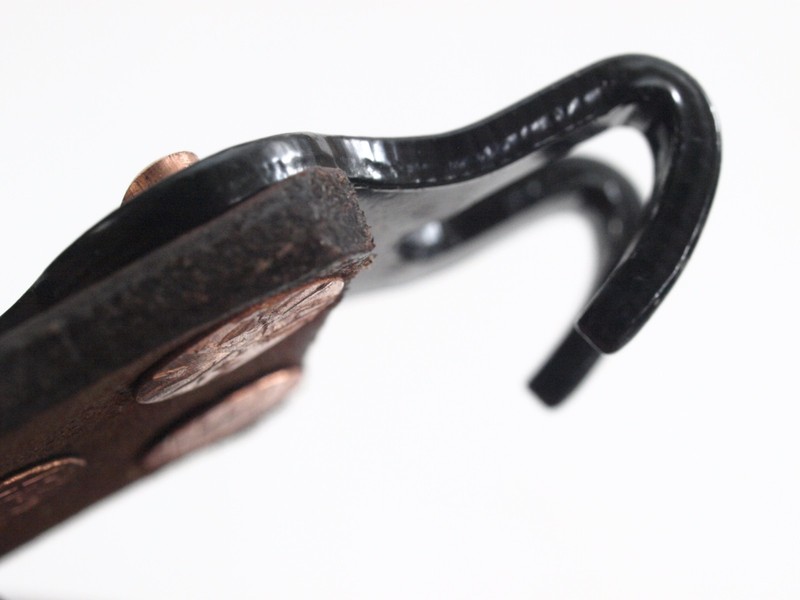 Black steel hook PREMIUM GI hook dark RIA 1941 leather M1907 US sling repro gallery
