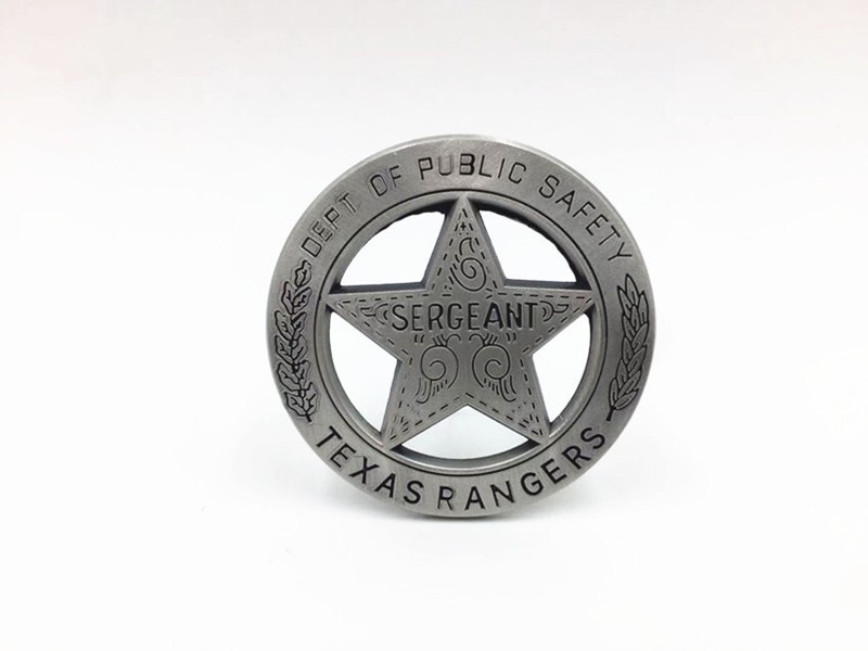 US Texas Rangers SGT Badge Pin Replica gallery