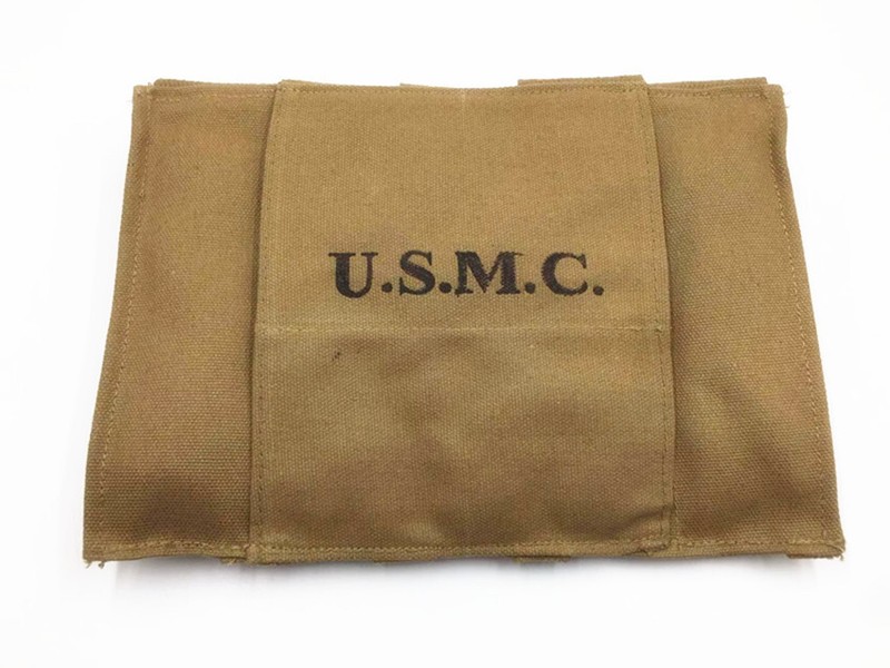 Repro WWII WW2 US ARMY Military Thompson 5 Cell 20rd Magazine Pouch Ammo Bag gallery