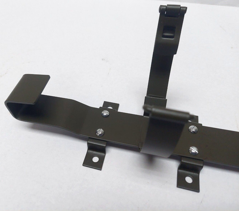 willys MB, ford GPW ✅ (A693 late) Fire Extinguisher Bracket W/ Foot set 2 Band gallery
