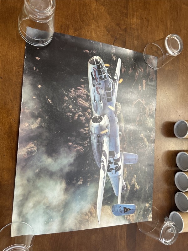 Executive Sweet /N.A. B-25 Mitchell /WWII Fighter Plane Poster 18x14