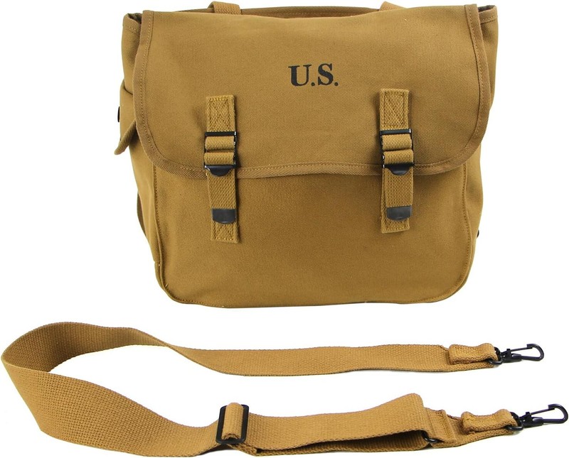 US WW2 M36 Musette Field Bag 100% Cotton Canvas gallery